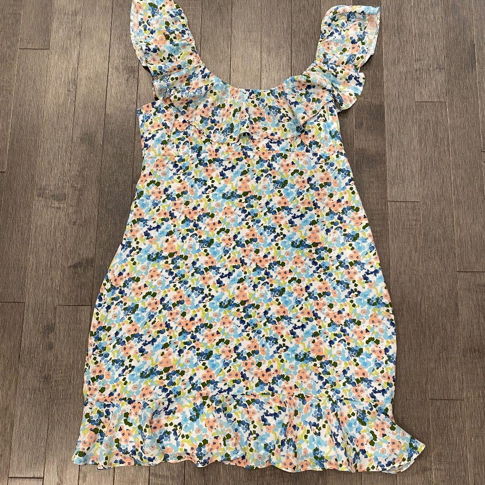 NWT Abercrombie & Fitch Lined Floral Sleeveless Dress
